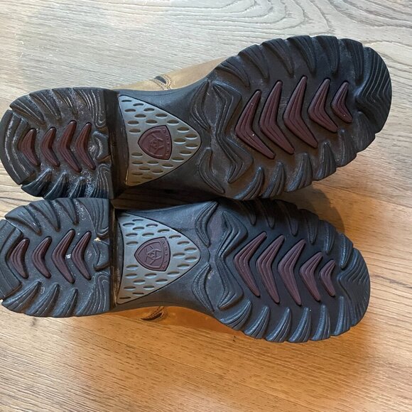 Ariat Light Brown Leather Slip-On Comfort Clogs Women's Size 7B Style 95622 - Picture 7 of 8